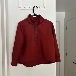 Lole Women's Burgundy Quarter-Zip Sweatshirt